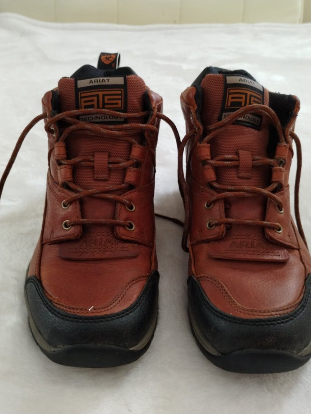 Women's Size 8.5 ARIAT Terrain Waterproof Brown Leather Endurance Hiking Boots